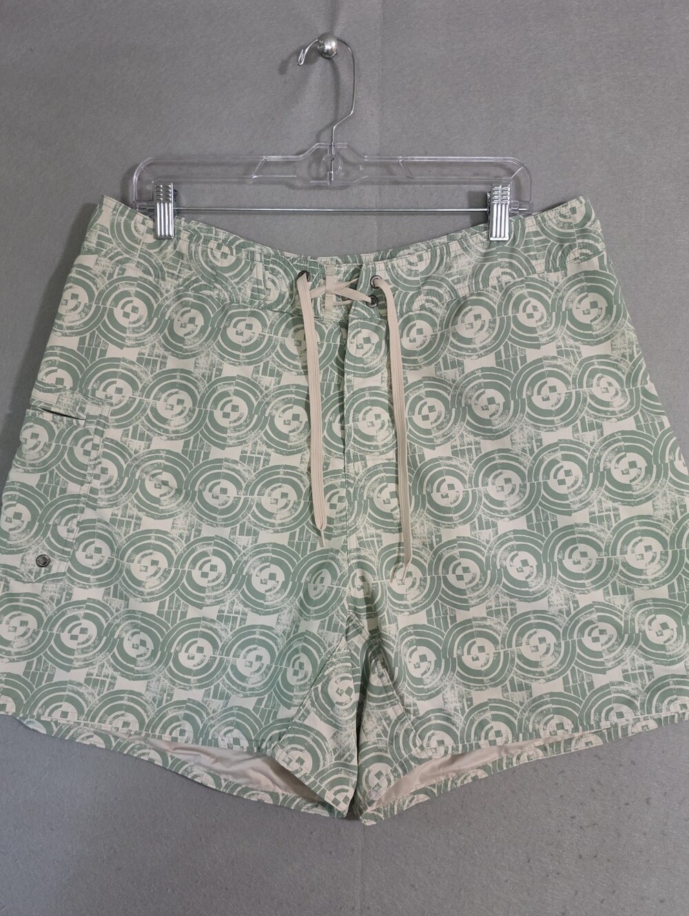Patagonia Mens 6" Deco Blox Gary Green Paddler Board Shorts 86515 Size 36